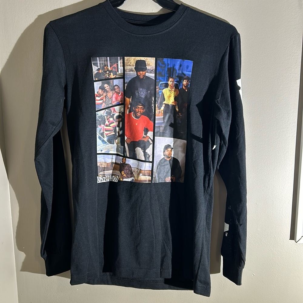 New BOYZ N The Hood Ice Cub Men small Rap Hip Hop Long Sleeve T-Shirt